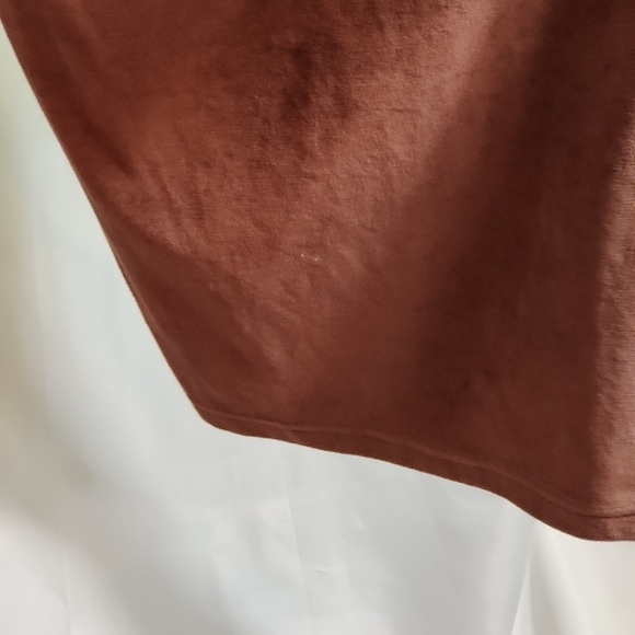 Y2K velvet 2pc jogging suit Ashley Stewart brown 2X‎ - Picture 2 of 6